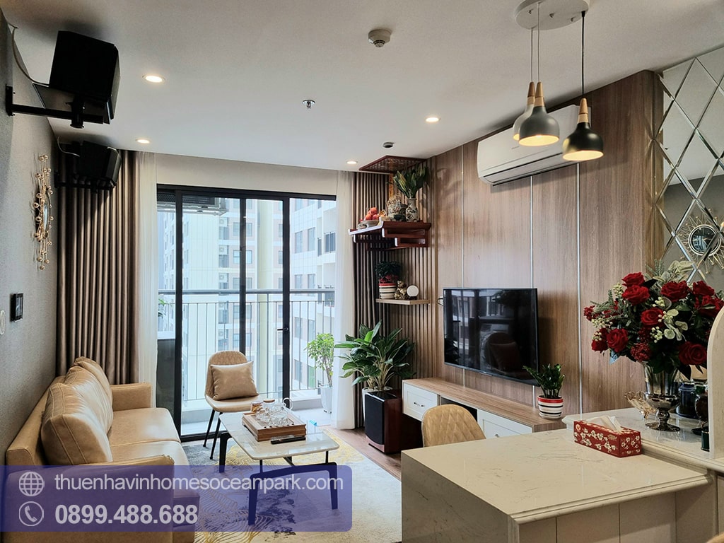 Cho thuê căn hộ Vinhomes Ocean Park 1PN+1 full nội thất - P2