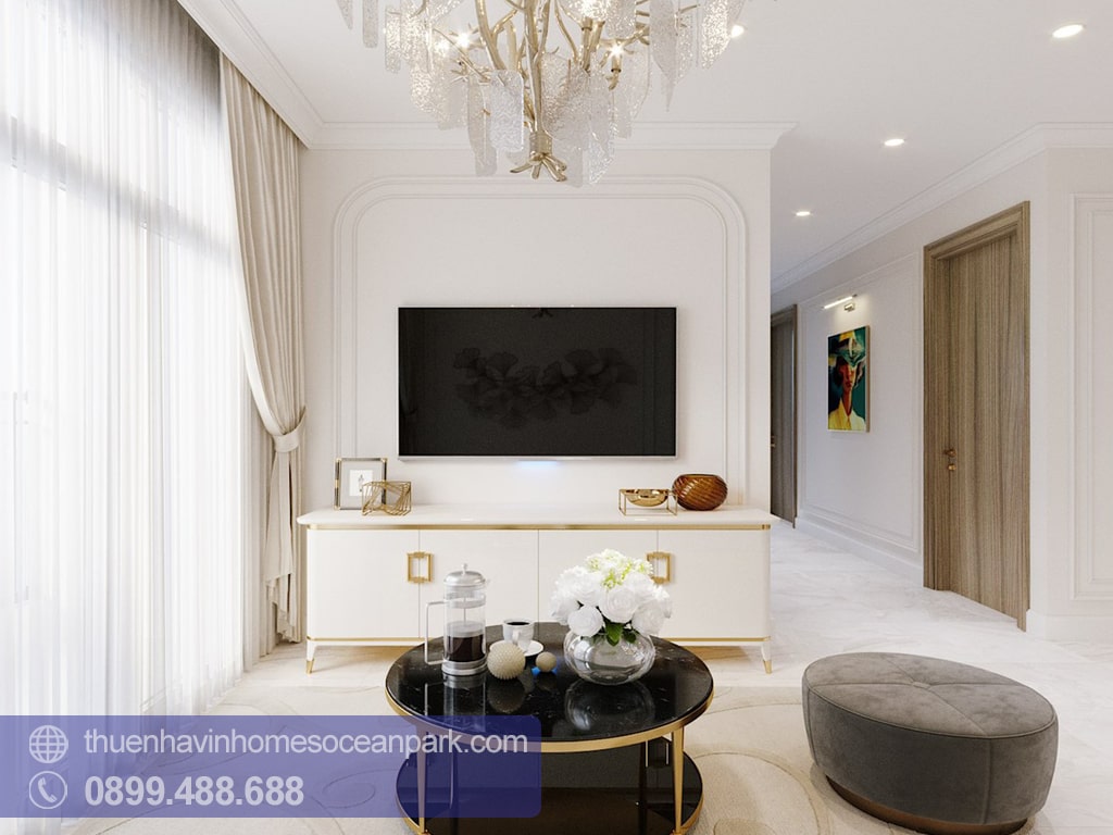 Cho thuê chung cư Vinhomes Ocean Park 3PN full đồ giá tốt -V4 Cho thuê chung cư Vinhomes Ocean Park 3PN full đồ giá tốt -V4