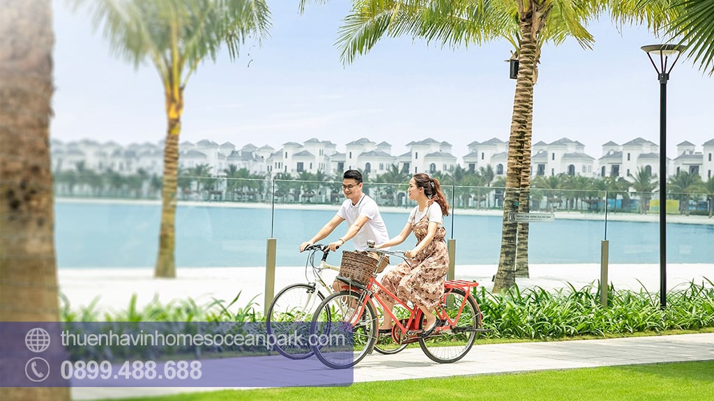 Hồ Ngọc Trai còn là nơi thư giãn, dạo bộ hay đạp xe... cực lý tưởng
