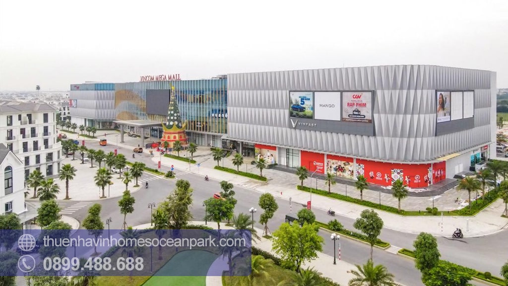 Toàn cảnh Vincom Mega Mall Ocean Park (mặt trước)