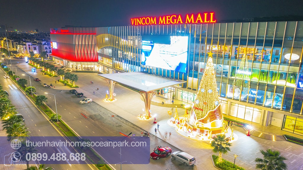 Toàn cảnh trung tâm thương mại khi lên đèn
