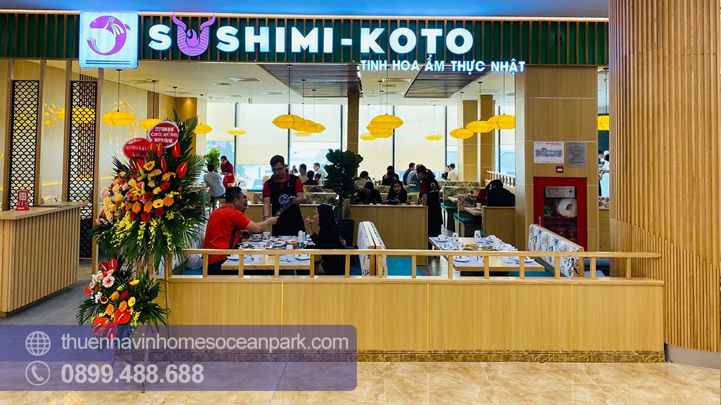 Nơi đây quy tụ nhiều nhà hàng nổi tiếng với phong cách ẩm thực từ truyền thống Việt Nam đến Hàn Quốc, Nhật Bản...