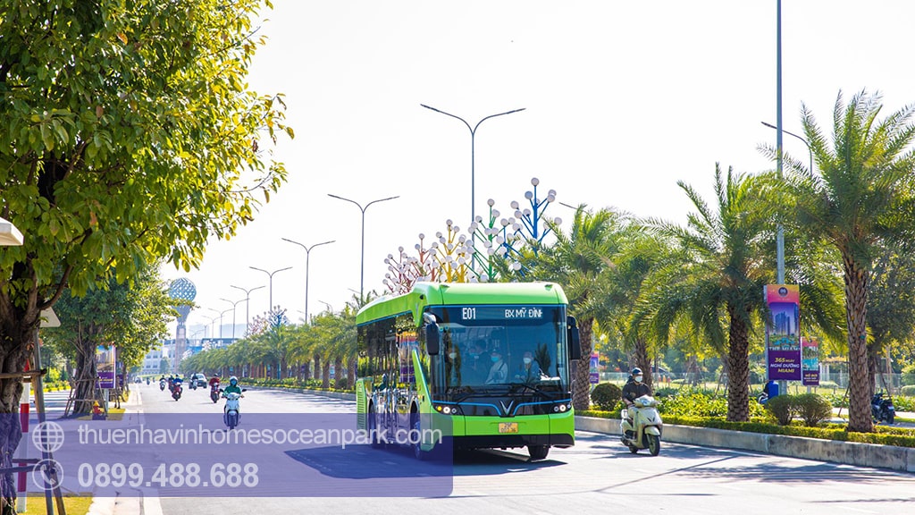 Tuyến xe bus đi Vinhomes Ocean Park Vinbus E01